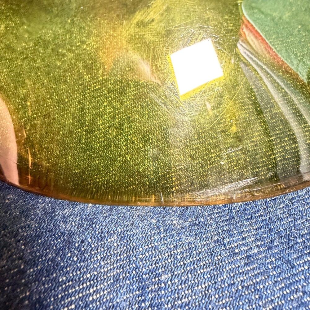 Vintage Von Dutch Sage Green Suede UV400 Clear Visor Trucker Hat Y2K Rare - Picture 16 of 16